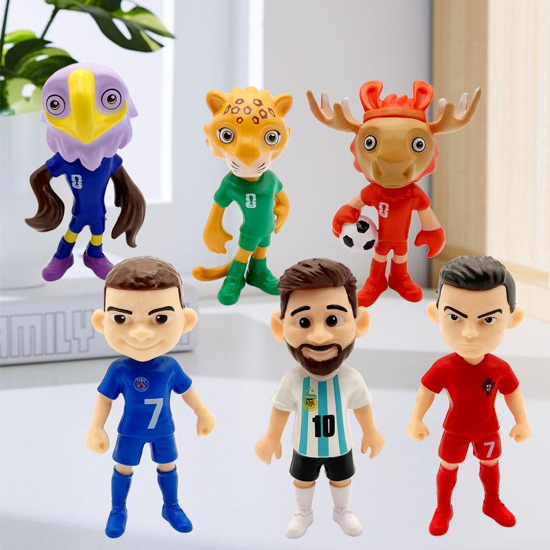 2026 Maskottchen Plüschtier Athlet Actionfigur PVC Sammlerstück Spielzeug Set