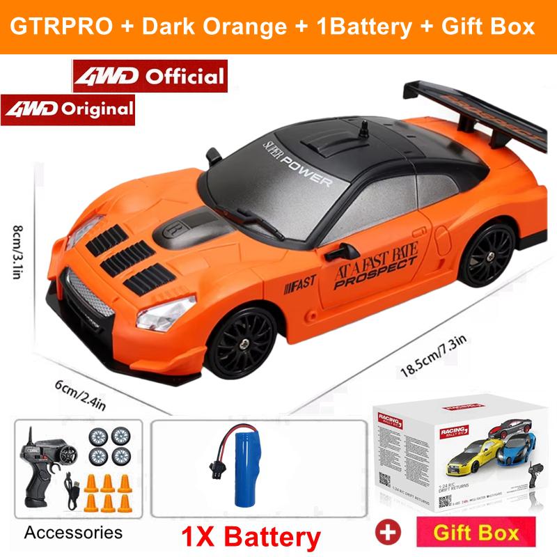 Rc Drift Car With Led Light Remote Control Vehicle Ae86 Professional High Speed Racing Toys For Kids Children Adults Gifts