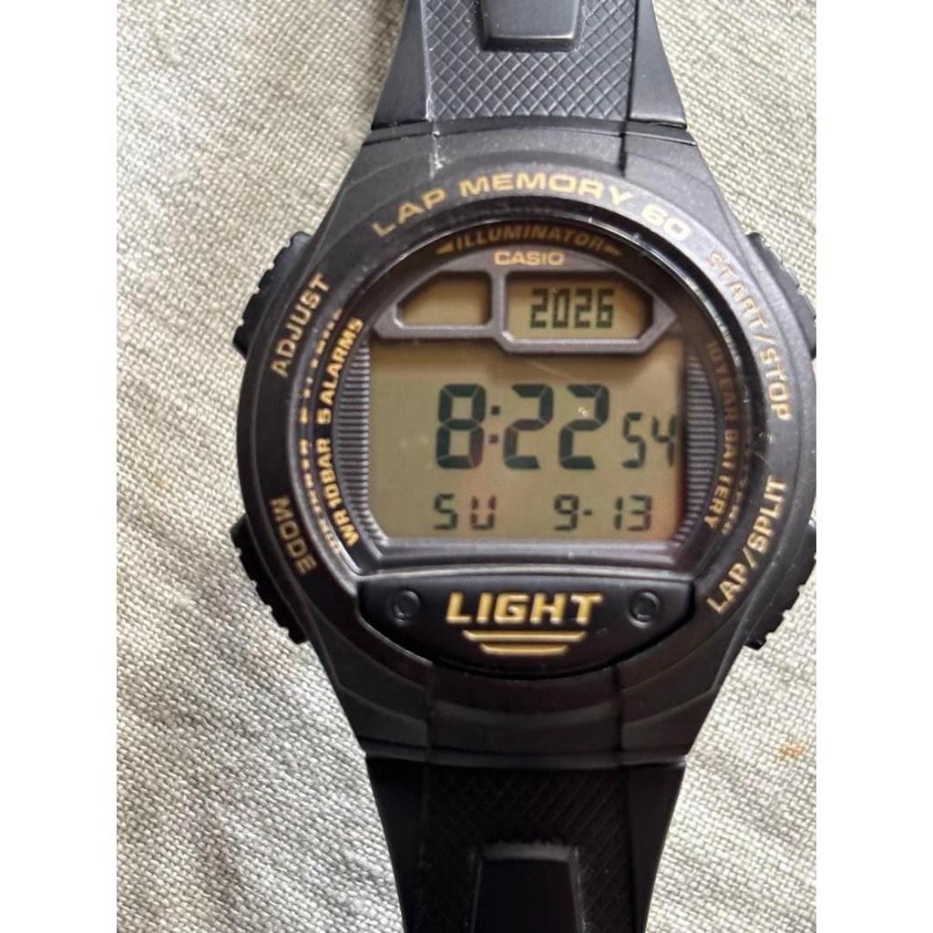 Used Casio SPORTS Digital Watch W-734 (Module 3292)