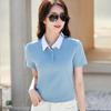 Summer 2025 Hot Color Block Polo: High-Waist, Slim Fit, Stretch Cotton Shirt & Shorts Set