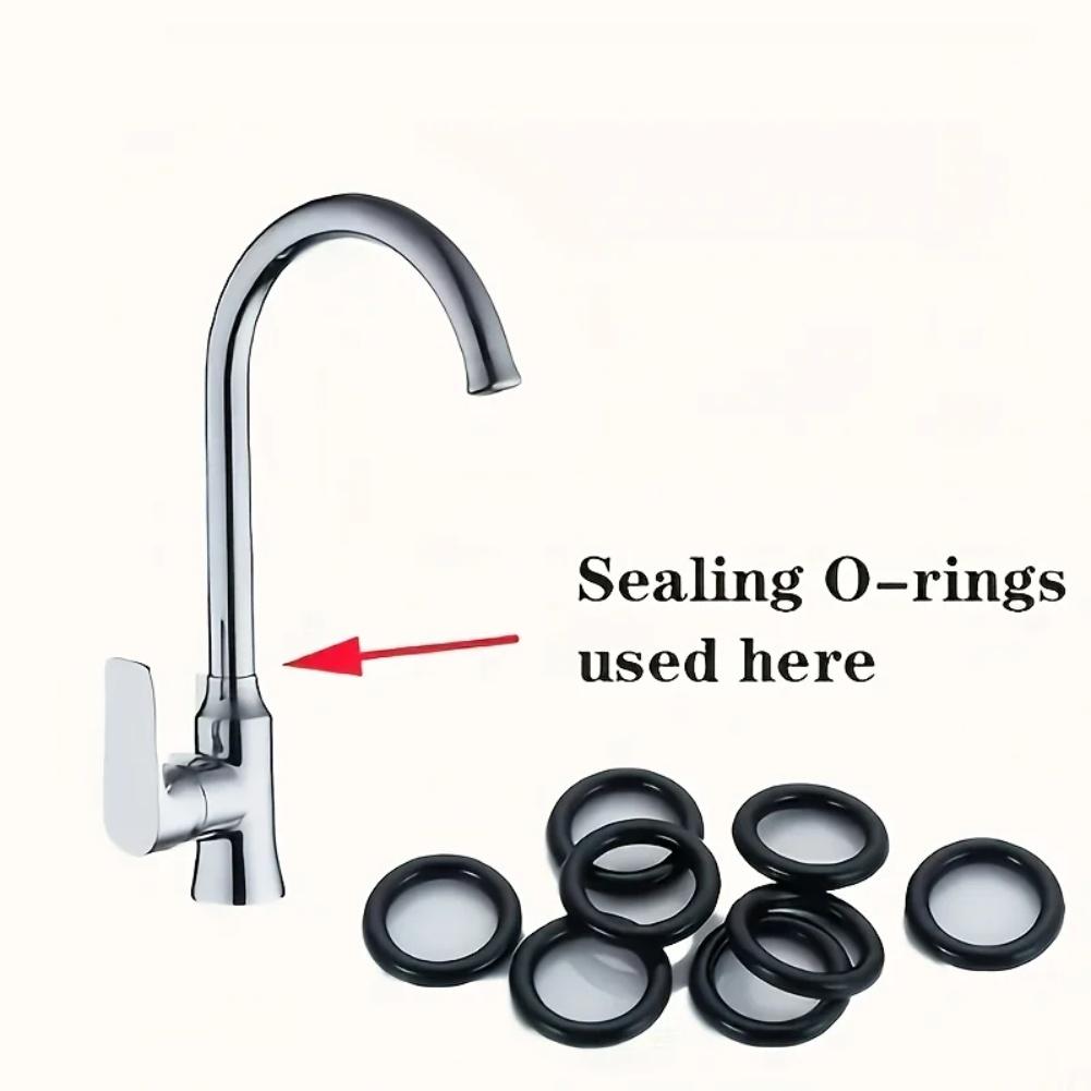 Silicone Sealing Ring Washer Wrench Kit Faucet Seal O-Ring Gaskets Repair Kit For Kitchen & Bathroom Replacement Accessories
