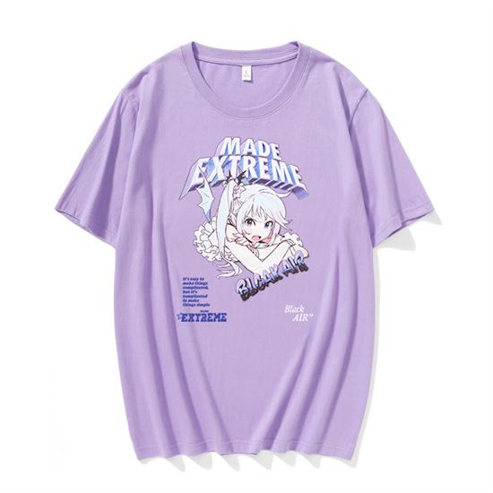 Abito T-shirt oversize a maniche lunghe con stampa - Bianco - Logo