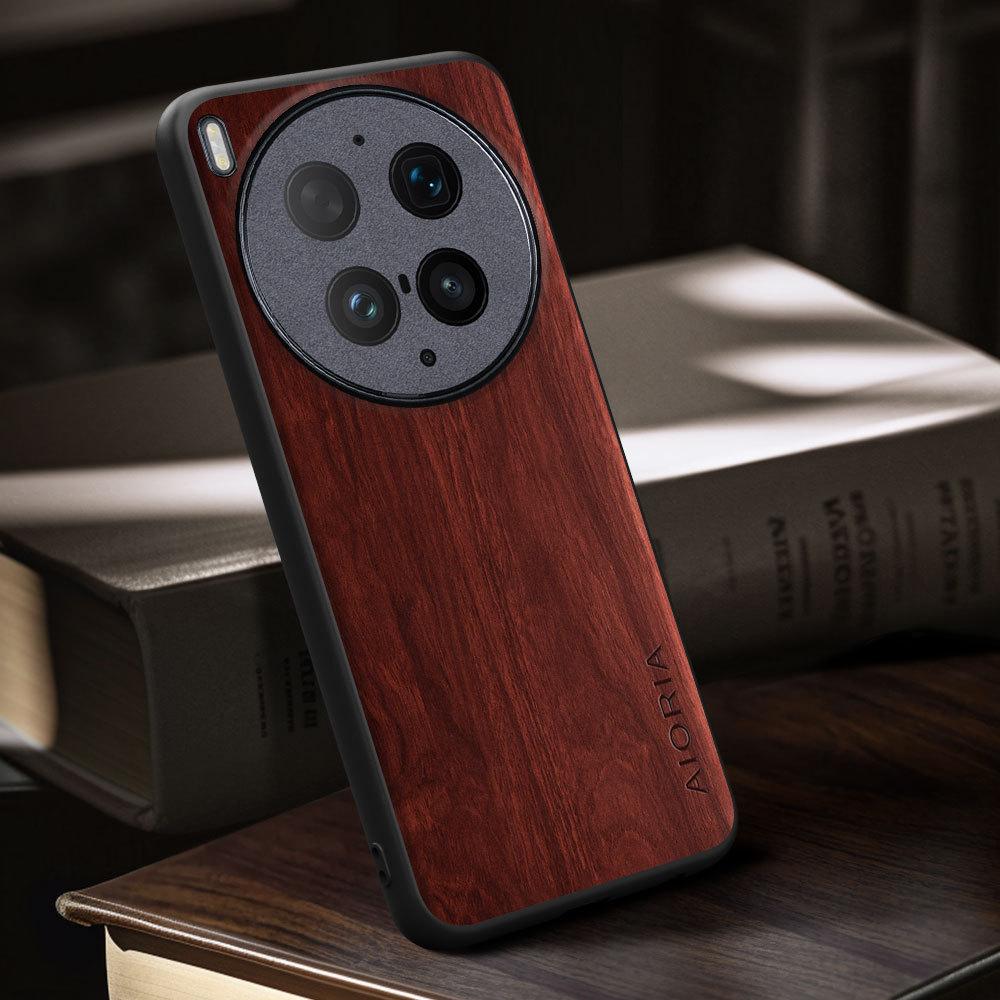Hülle für Vivo X300 Pro Ultra funda Bambus-Holzmuster Vier-Ecken Explosionsgeschützte Rückabdeckung für vivo X300 Pro Ultra case