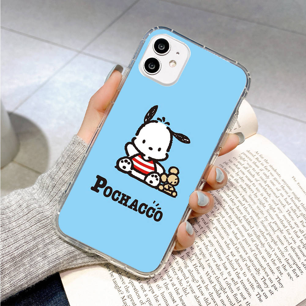 Case for Samsung A04 A14 A23 A34 A54 M23 M33 M52 M53 Realme 10 9 C30S C35 C55 VIVO Y02S Y21 Y51 X80 Pro Transparent Cover LI18 Pochacco