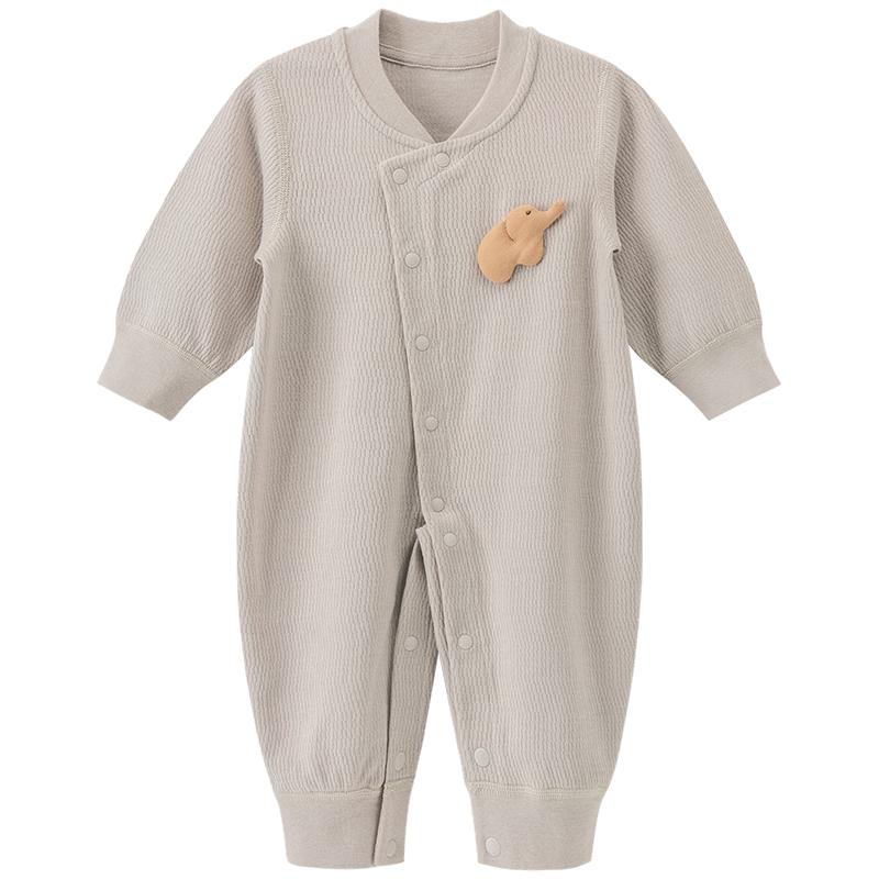 

Guai Qi Xiong Baby Unisex Cotton Long-Sleeve Romper 90