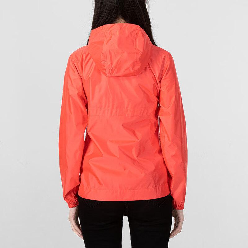 Under Armour Solid Color Comfortable Casual Woven Hooded Jacket Women Jackets Orange 1350954-628