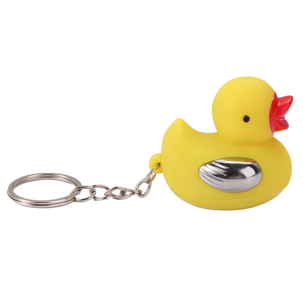 Safe Fun Electric Prank Toy Interactive Toy Joke Gadget Shocking Ducks Keychain  for Friends