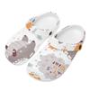 Allover Printed EVA Clogs for Women Men Lightweight Breathable Slip On Casual Shoes Soft Sole Summer Sandals Daily Comfort Wear