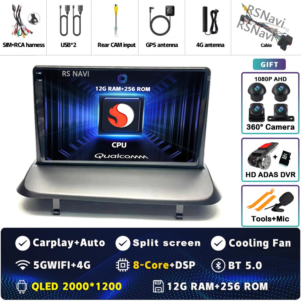 Android 14 Carplay Car Radio For Peugeot 5008 3008 2009-2015 Multimedia Video Player Navigation GPS Stereo 2Din DVD Head Unit BT