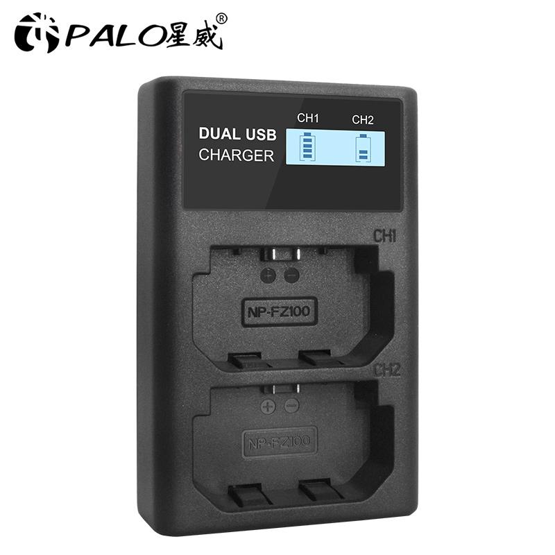 PALO NP-FZ100 NPFZ100 NP FZ100 Battery Charger for Sony NP-FZ100, BC-QZ1, Sony a9,A7R MARK 3, a7R III, a7 III,A6600 FZ100-B