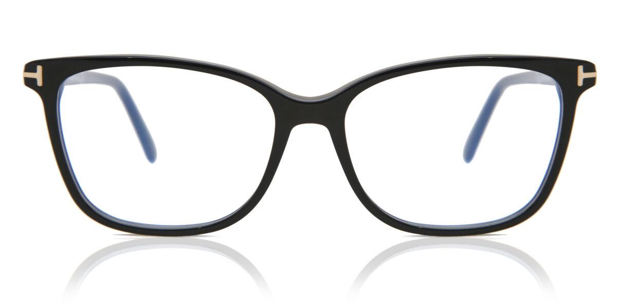 

Tom Ford Ft5842 B Blue Light Block 001 Women Eyeglasses Shiny Black/54