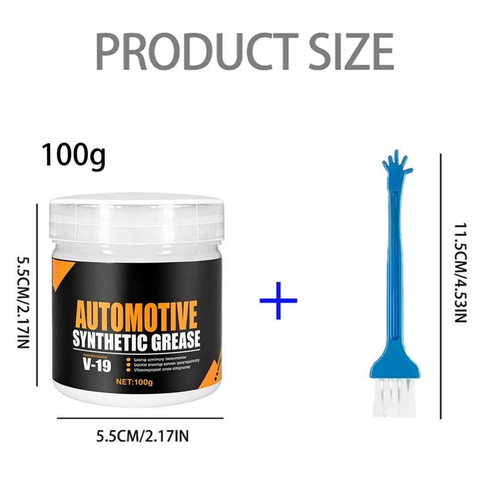 Automotive Grease 100g Care Lube for Vehicle Car Door Lubricant for Brake Wheel Sunroof Hinge Trailer Truck RV Workshop Garage