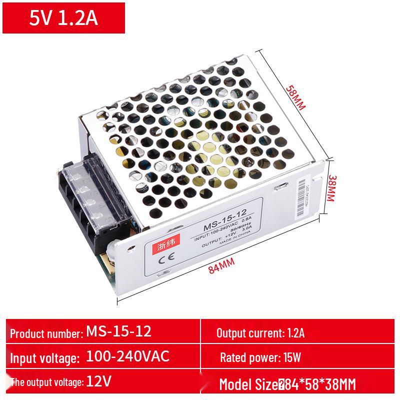 MS Series 1000W Switched-Mode Power Supply, AC 220V To DC 5V/12V/24V/36V/48V Module