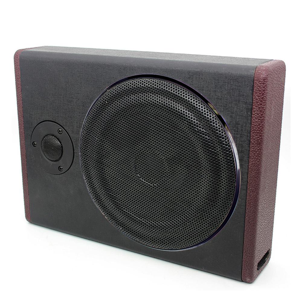 10 Inch 800W Car Audio Slim Under Seat Subwoofer High Power Car Active Sub Bass Speaker Kit with Treble BT Function