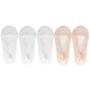 5 Pairs/Lot Socks Women's Ankle Short  No-Show Invisible Foot Summer Thin Cotton Set White Low Cut Boat Lace Silicone Non-Slip