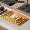 Imitation Wood Grain Rectangular Tea Tray for Water Cups and Dessert Plates