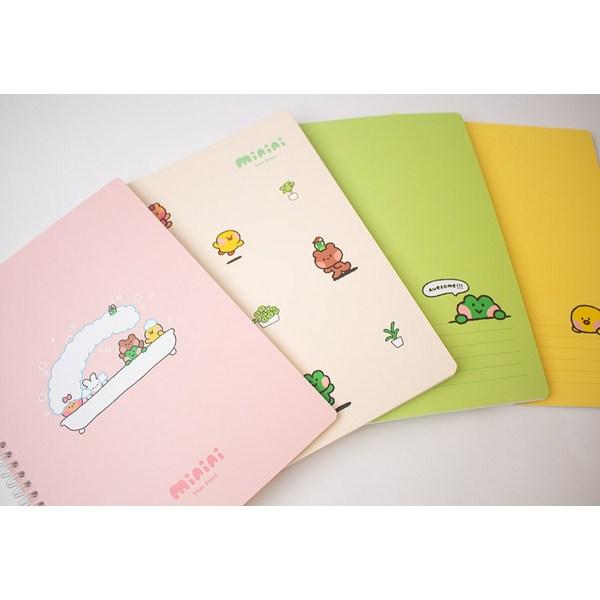 Line Friends Minini Spring Note, Color Random, 4 Pieces