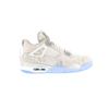 Air 4 Retro 30th Anniversary Laser Men Sneakers White Chrome Metallic-Silver 705333-105