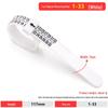 Portable Finger Ring Size Measuring Tape - Soft & Flexible Ruler for Accurate Finger Circumference Measurement