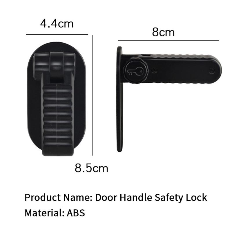 Protection Equipment Baby Safety Locks Plastic Self Adhesive Door Handle Locks No Hole Multipurpose Children Security Protector