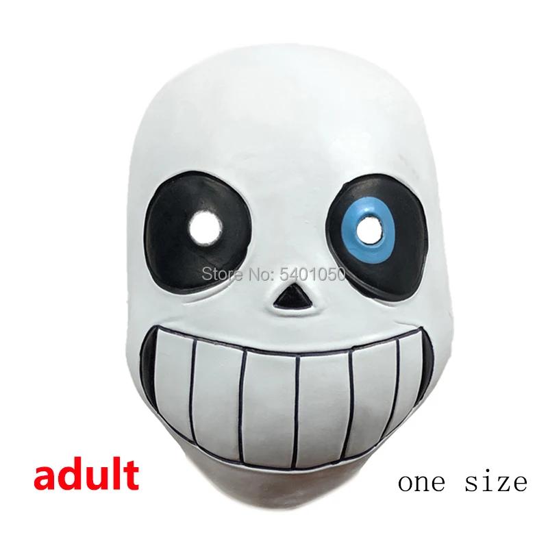 Undertale Sans Cosplay Hoodies Latex Masker COOL SKELET Cos Blauwe Jas Halloween Cosplay Kostuum Unisex Jas Hoofddeksel XL
