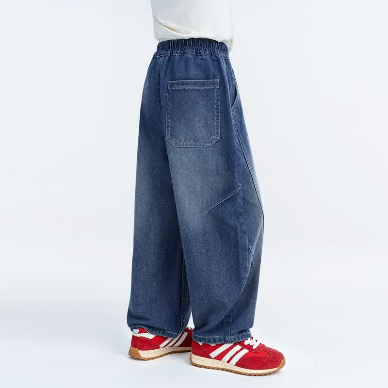 TuTu Kids Girls' Soft Denim Wide-Leg Pants