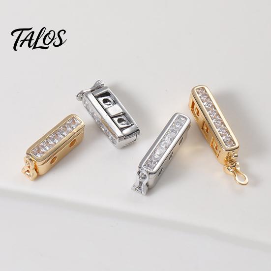 Necklace Chain Adjuster Shortener for Thin Chains, Adjustable Clip with Rhinestone, Metal Jewelry Clasp Clasp, Bracelet Making Supplies Rhinestone