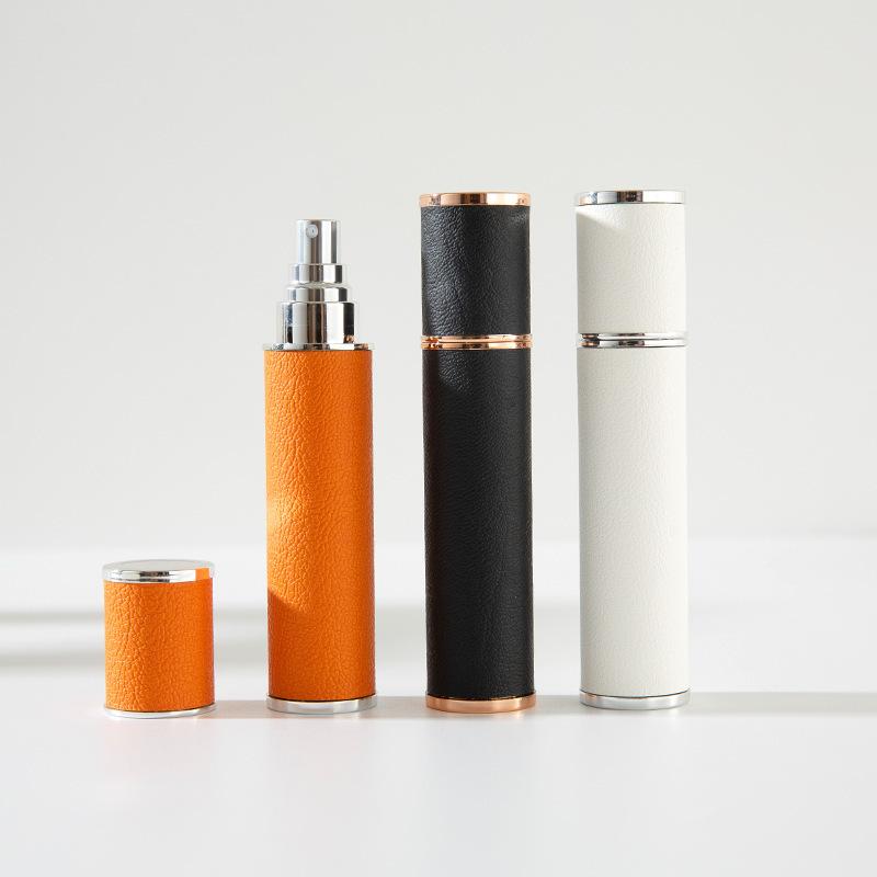 Przenośny skórzany atomizer do perfum 12 ml, wielokrotnego napełniania, do podróży, podróży służbowych, codziennego użytku, 3 kolory do wyboru