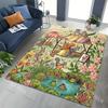 1PC forest animal fair squirrels frogs Print Carpet for Living Room Bedroom Sofa Home Decor Rus Non-slip Floor Mat Luxury Gift