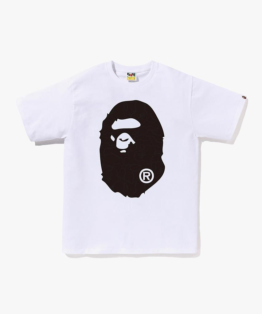 BAPE Line Camo Big Ape Head T-Shirt (M) White
