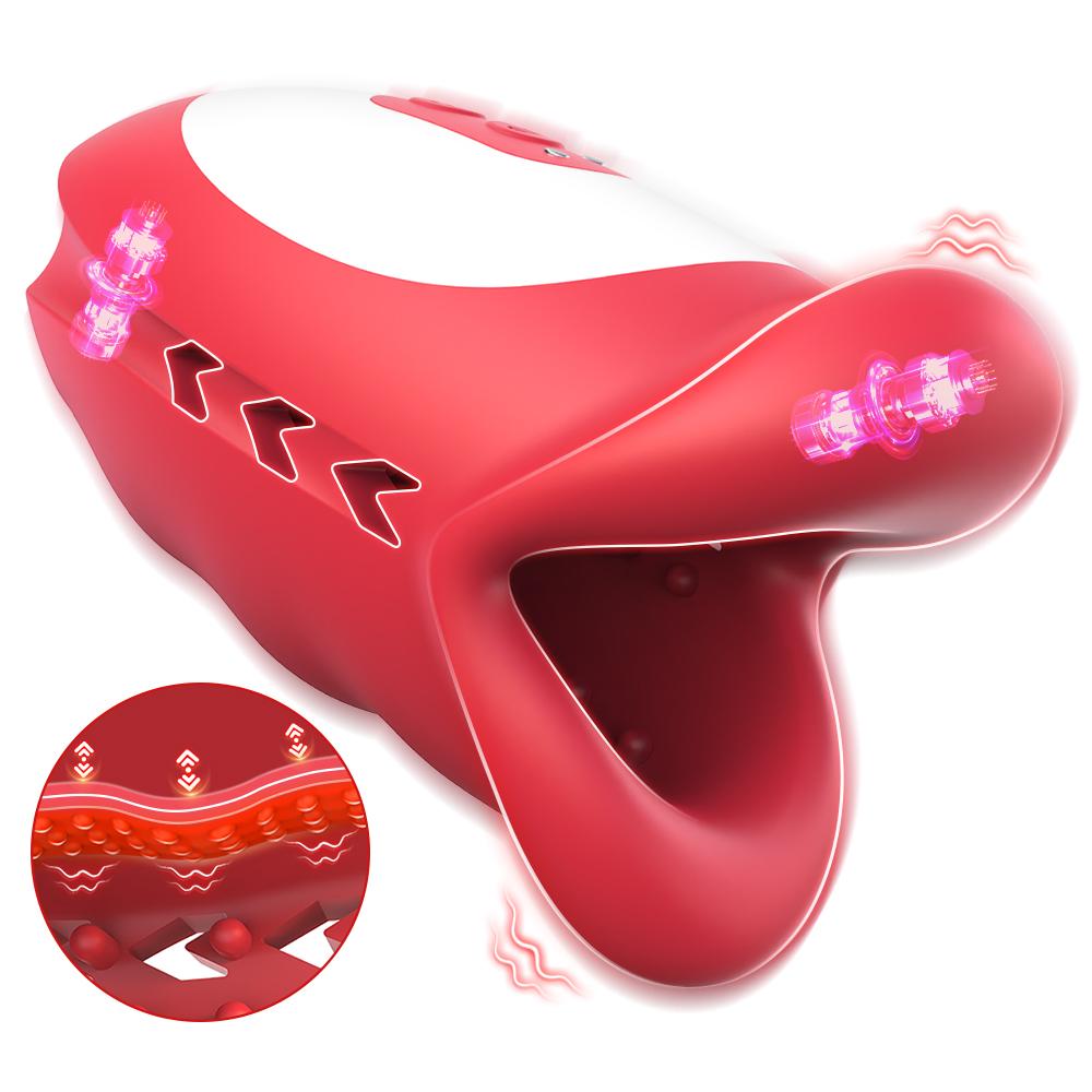 Męski Masturbator Zabawki Seksualne dla Mężczyzn Trening Penisa Wibrator Blowjob Ssanie Maszyna Seksualna Trener Żołędzi Stymulator Wibrujący Penisa