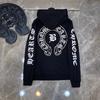 8081 CHROME HEARTS 2025 Nová jarná a jesenná nadrozmerná tenká mikina s kapucňou s logom v klasickom štýle pre páry