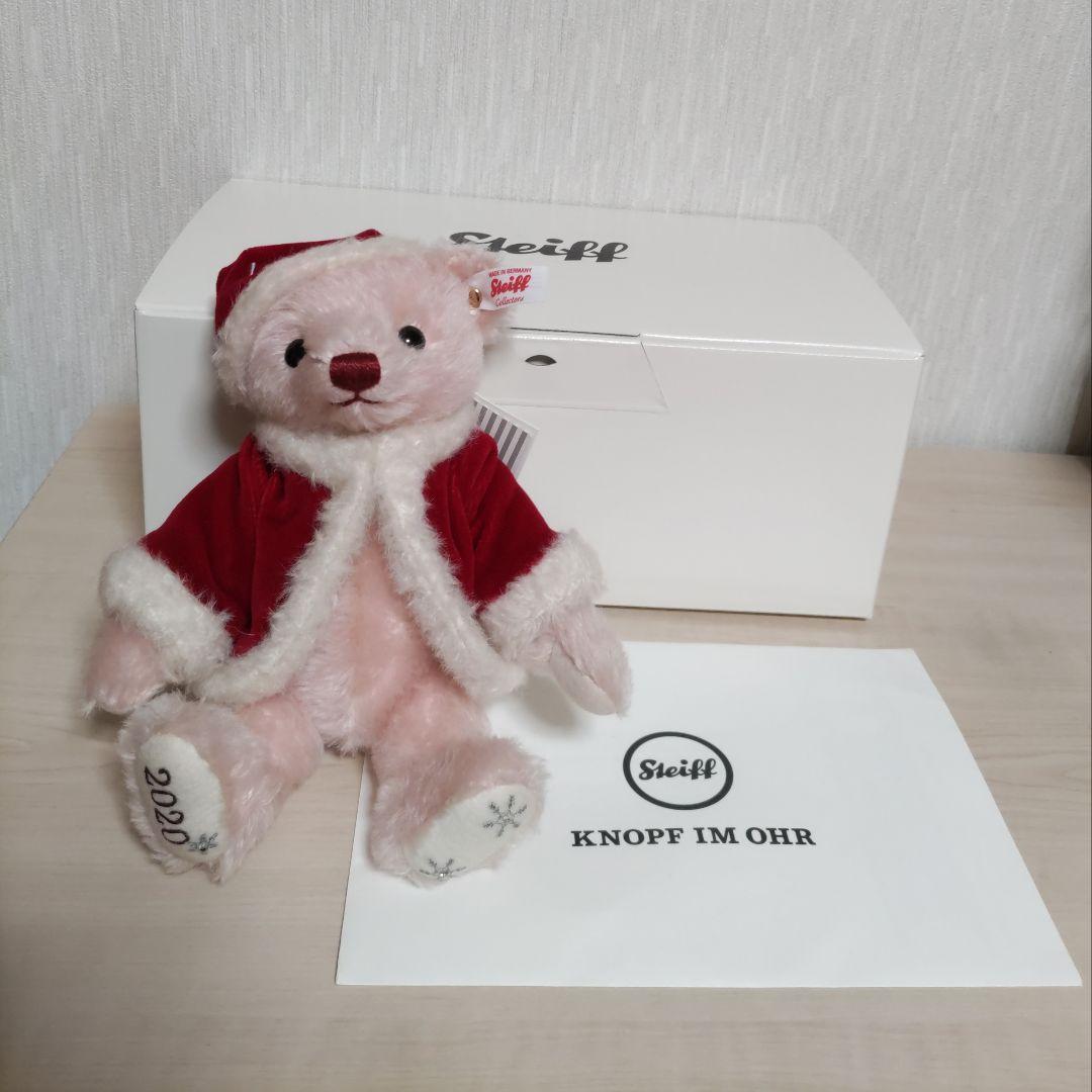 

[USED] Steiff Japan Exclusive Teddy Bear Little Santa 2020 Plush Toy