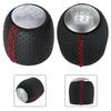 Driving Experience Improvement Shift Lever Stylish Gear Shift Knob Chrome Silver 5 6-speed Cap Chrome Silver Finish