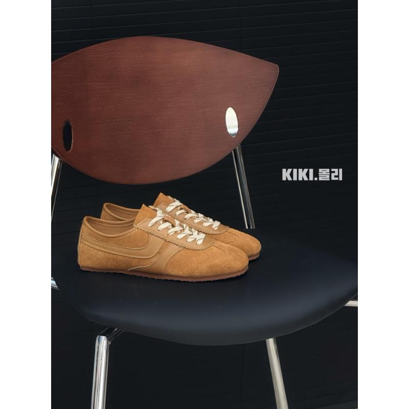 

Red women s new spring versatile casual sports soft-soled leather board shoes 35 коричневый