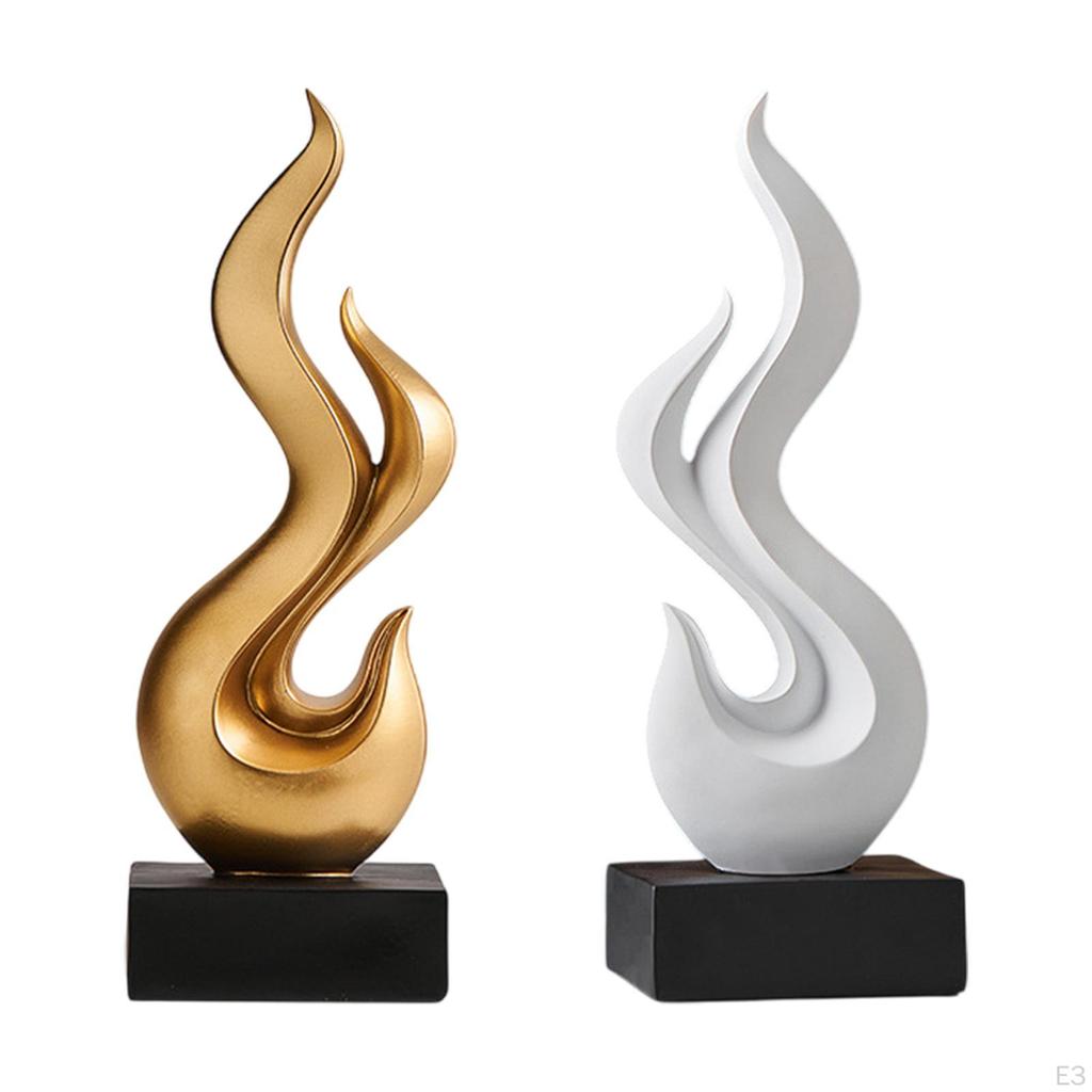 Flammendesign Harzfigur für Desktop-Ausstellung, Einzigartiges Kunstwerk Zuhause