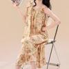 Dress Pajamas Women's Summer Loose Large Size Sweet Cute Pajamas Summer Women's New Artificial Cotton Silk Loungewear