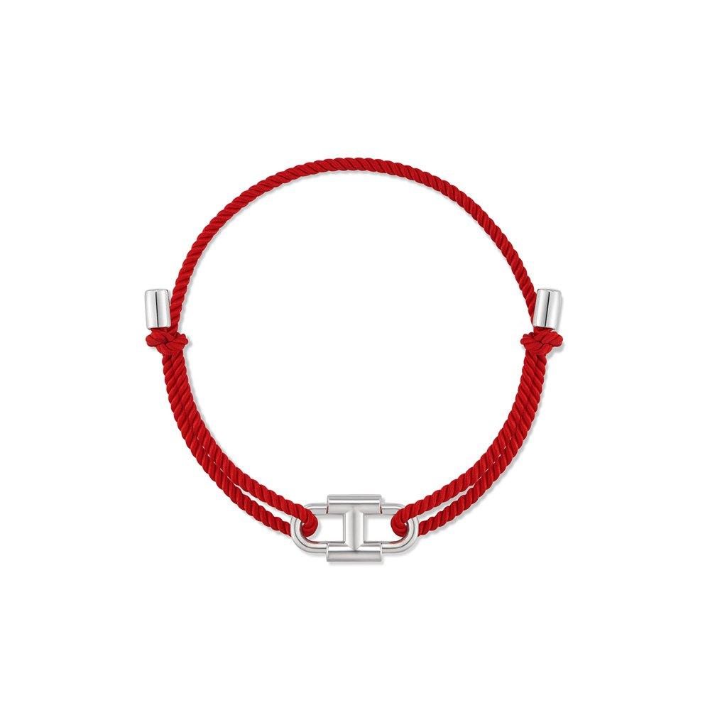 Eritre Silver (W) Emblem Strap Bracelet Red Hl5B07515W9235