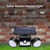 Outdoor Solar Light,with 30 Waterproof Dual Head LED Spotlights,360 Degree Rotation,with Motion Sensor