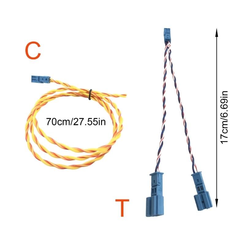 Universal Plug Play 3PCS Tweeter Wire Cable Connectors For F10/F18/F30/E60/E90/E70 Vehicle Sound Systems Effortlessly Installation Stable Signal