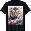 Tiger T Shirts For Women Vintage  Cherry Blossom T-Shirt(4)