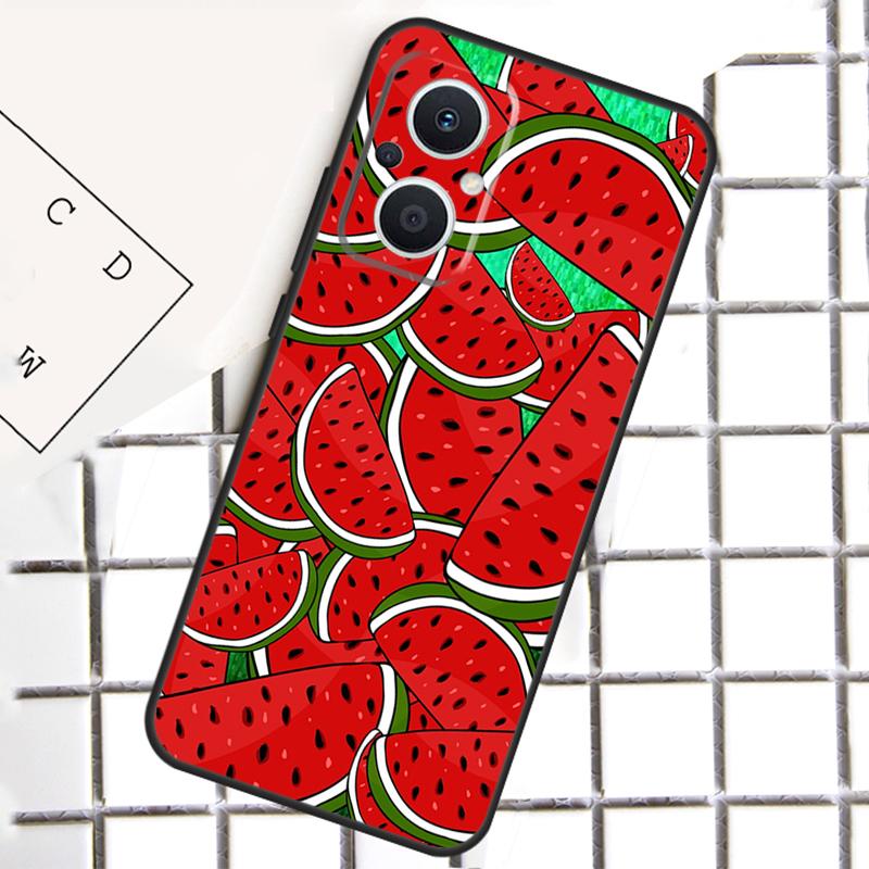 Cute Summer Fruit Watermelon For OPPO Reno 8 7 Lite 8T 10 11 12 13 14 Pro 11F 12F 13F 14F OPPO Find X9 X8 X5 X6 Pro Case