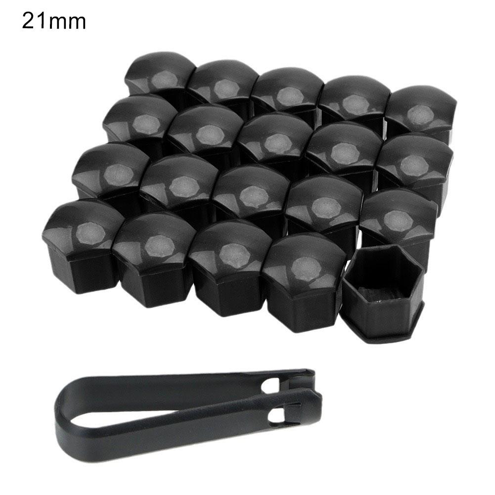 20Pcs Car Wheel Nuts Caps Protector Tyre Bolts Outward Decoration Studs Hub Cover Caps Gloss 17mm/19mm/21mm