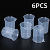 100ml Measuring Cup Transparent Scale Plastic Measuring Cup Lab Chemical Measuring Cup Without Handle Kitchen Bar Supplies
