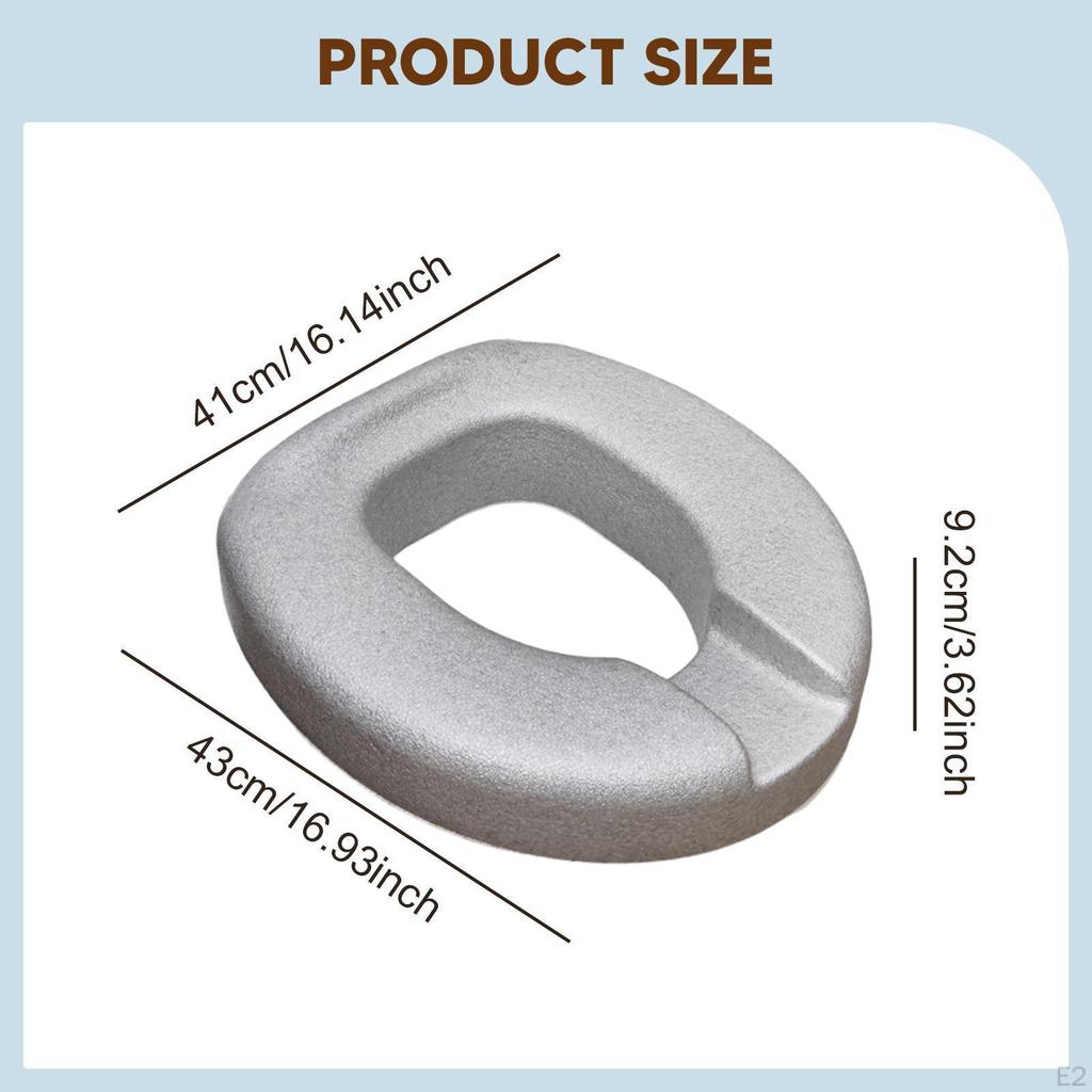 Erhöhter und erhöhter Toilettensitzerhöher Praktisch Wiederverwendbar Erhöhter Komfort Universelle Passform