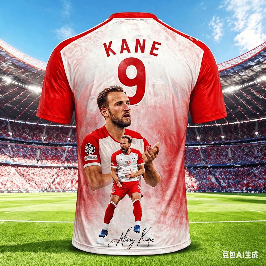 Harry Kane Sommer 3D-Druck Bestickte Familienkleidung Fußballtrikot T-Shirt - Schnelltrocknend Atmungsaktiv Geeignet zum Tragen
