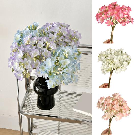 4Pcs Faux Jasmine Picks Realistic Artificial Flowers Bunch Long-lasting Fake Jasmine Branches for Home