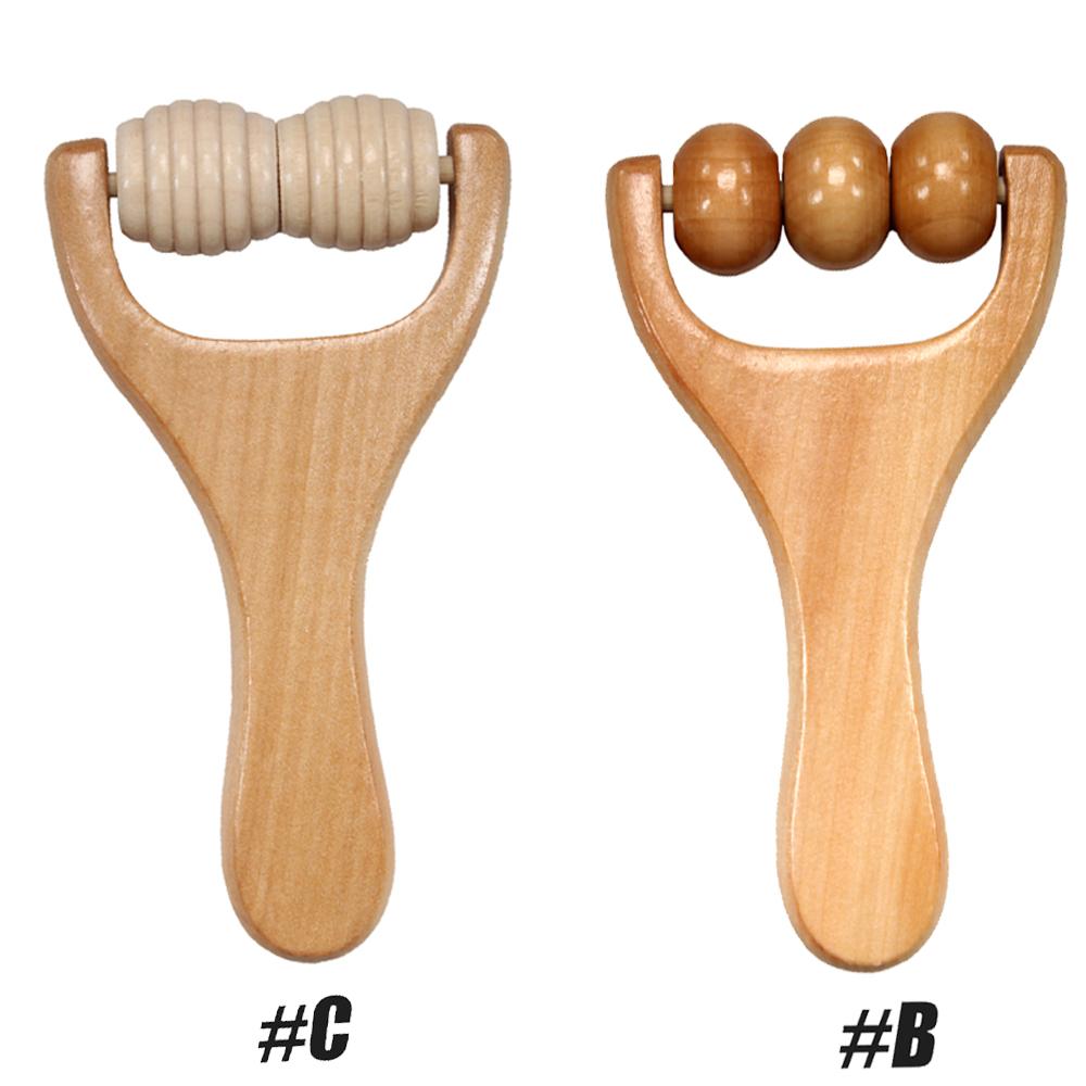 

2Pcs Wooden Massage Rollers Wood Therapy Neck Roller Trigger Point Muscle Roller Massager for Pain Relief