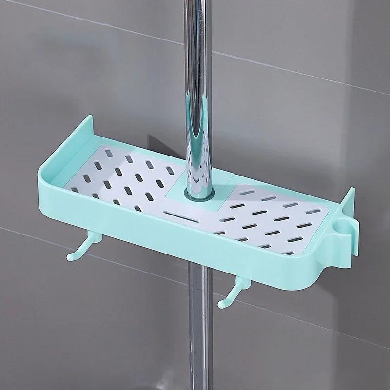 Raft de duș Raft de depozitare Suport de ridicare de uz casnic pentru baie Fără perforare Toaletă Bară de duș Tavă de depozitare Accesorii de baie