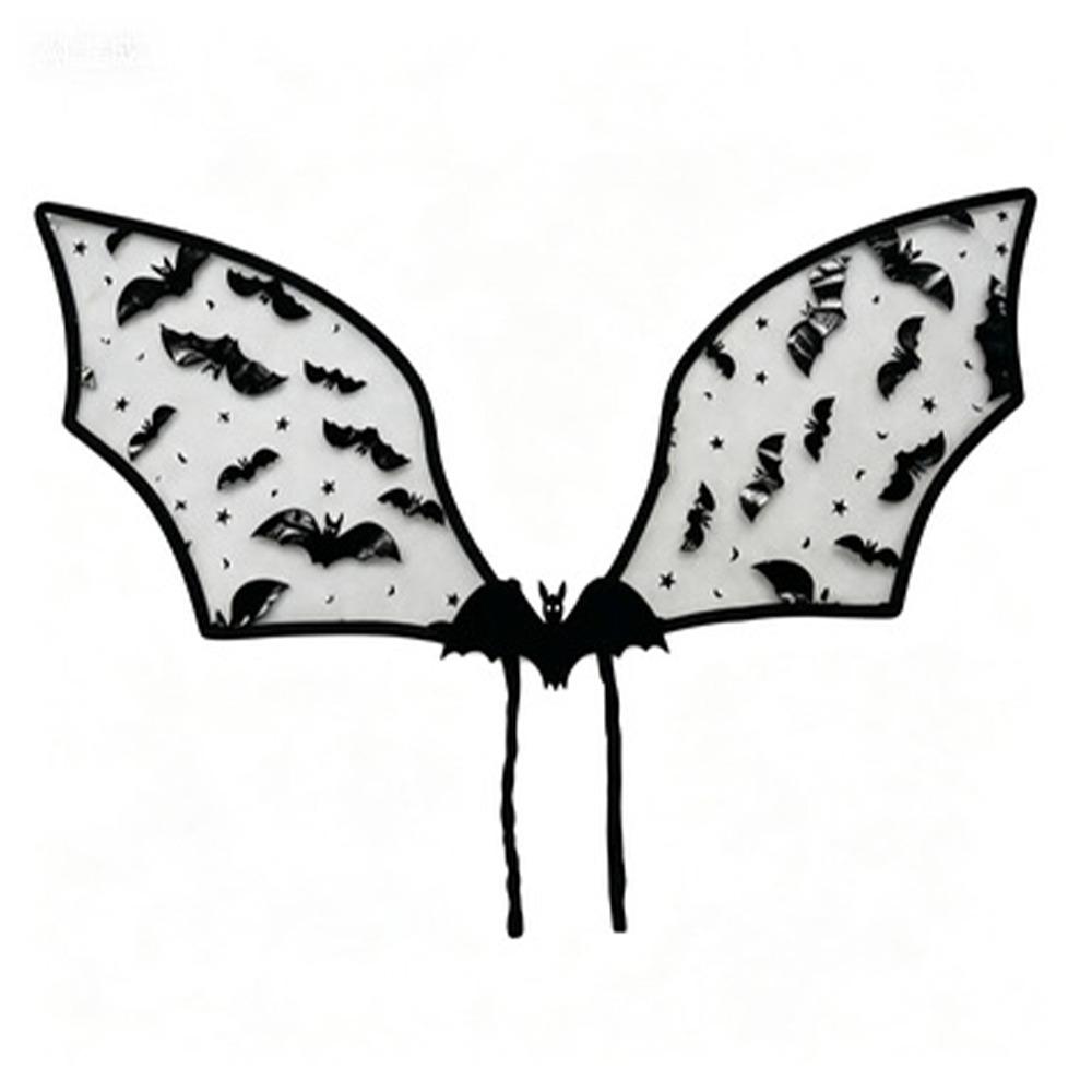 Sparkle Fairy Butterfly Wings Gothic Dark Style Costume Wings Tulle Devil Wings Role Play чёрный